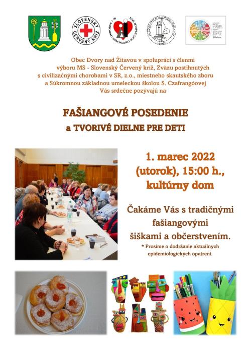 FAŠIANGOVÉ POSEDENIE 1.3.2022-SK
